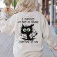 I Survived 67 Days Of School Teachers Students Humor Women's Sweatshirt Back Print Sand I Survived 67 Days Of School Teachers Students Humor Women's Sweatshirt Back Print Sand