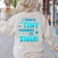 Swimming Teacher I Teach Tiny Humans To Swim Swim Instructor Women's Sweatshirt Back Print Sand Swimming Teacher I Teach Tiny Humans To Swim Swim Instructor Women's Sweatshirt Back Print Sand