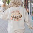 I Tackled 100 Days Of School Football Boys Girls Teachers Women's Sweatshirt Back Print Sand I Tackled 100 Days Of School Football Boys Girls Teachers Women's Sweatshirt Back Print Sand