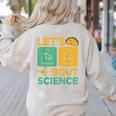 Lets Tacos Bout Science Teacher Chemistry Physics Women's Sweatshirt Back Print Sand Lets Tacos Bout Science Teacher Chemistry Physics Women's Sweatshirt Back Print Sand