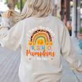 I Teach The Cutest Preschool Pumpkin Teacher Halloween For Men Women Kids Women's Sweatshirt Back Print Sand