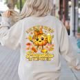 I Teach The Cutest Pumpkins In The Patch Teacher Halloween Women's Sweatshirt Back Print Sand