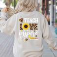 TEACH LOVE INSPIRE Teacher Sunflower Appreciation Women's Sweatshirt Back Print Sand TEACH LOVE INSPIRE Teacher Sunflower Appreciation Women's Sweatshirt Back Print Sand