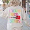 I Teach Rockstars Band Vibes Teacher Rocks My Music Teaching Women's Sweatshirt Back Print Sand I Teach Rockstars Band Vibes Teacher Rocks My Music Teaching Women's Sweatshirt Back Print Sand