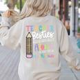 Teacher Besties Because Going Crazy Alone Is Not As Much Fun Women's Sweatshirt Back Print Sand Teacher Besties Because Going Crazy Alone Is Not As Much Fun Women's Sweatshirt Back Print Sand