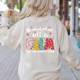 Teacher All Calm Said No Teacher Christmas Pencil Tree Women's Sweatshirt Back Print Sand Teacher All Calm Said No Teacher Christmas Pencil Tree Women's Sweatshirt Back Print Sand