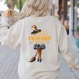 This Is My Teacher Costume Halloween Family Matching Group For Men Women Women's Sweatshirt Back Print Sand This Is My Teacher Costume Halloween Family Matching Group For Men Women Women's Sweatshirt Back Print Sand