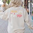 Teacher And Firefighter Wife Shirt Teacher Life Fire Wife Women's Sweatshirt Back Print Sand