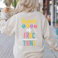 Teacher Of Fractions For Math Teacher Women's Sweatshirt Back Print Sand