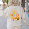 Teacher Life Back To School It's A Great A Day To Be A Lion Women's Sweatshirt Back Print Sand