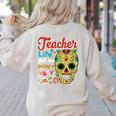 Teacher Life Got Me Feeling Un Poco Loco Women's Sweatshirt Back Print Sand Teacher Life Got Me Feeling Un Poco Loco Women's Sweatshirt Back Print Sand