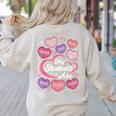 Teacher Positive Affirmations Candy Heart Valentine's Day Women's Sweatshirt Back Print Sand Teacher Positive Affirmations Candy Heart Valentine's Day Women's Sweatshirt Back Print Sand