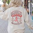 Teacher Who Runs Half Marathon Runner Running Lover Graphic Women's Sweatshirt Back Print Sand Teacher Who Runs Half Marathon Runner Running Lover Graphic Women's Sweatshirt Back Print Sand