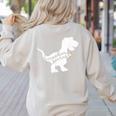 Teacher Saurus T Shirt For Men And Women Women's Sweatshirt Back Print Sand Teacher Saurus T Shirt For Men And Women Women's Sweatshirt Back Print Sand
