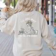 Teacher Skeleton Messy Bun I'Ll Just Wait Until Its Quiet Women's Sweatshirt Back Print Sand Teacher Skeleton Messy Bun I'Ll Just Wait Until Its Quiet Women's Sweatshirt Back Print Sand