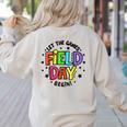 Teacher Student Field Day Let The Games Begin Field Day Women's Sweatshirt Back Print Sand Teacher Student Field Day Let The Games Begin Field Day Women's Sweatshirt Back Print Sand