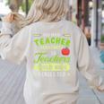 Teacher Teaching Assistant Aide Hero Women's Sweatshirt Back Print Sand Teacher Teaching Assistant Aide Hero Women's Sweatshirt Back Print Sand