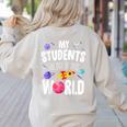 Teacher Tee My Students Are Out Of This World Space Women's Sweatshirt Back Print Sand Teacher Tee My Students Are Out Of This World Space Women's Sweatshirt Back Print Sand