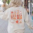 Teacher Thanksgiving Shirt Women One Thankful Teacher Fall Women's Sweatshirt Back Print Sand