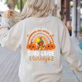 Teacher Thanksgiving Thankful For My Third Grade Turkeys Women's Sweatshirt Back Print Sand