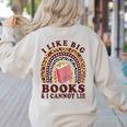 Teacher-TShirt I Like Big Books & I Cannot Lie Reading For Women Women's Sweatshirt Back Print Sand Teacher-TShirt I Like Big Books & I Cannot Lie Reading For Women Women's Sweatshirt Back Print Sand