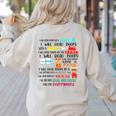 Teacher I Will Read Book On Boat Kids Women Bookworm Women's Sweatshirt Back Print Sand