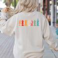 Teacher Word In Sign Language Awareness ASL Back To School Women's Sweatshirt Back Print Sand Teacher Word In Sign Language Awareness ASL Back To School Women's Sweatshirt Back Print Sand