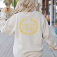 Teacher Of The Year Greatest Ever Award Day Women's Sweatshirt Back Print Sand