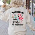 Teachermingo Like A Normal Teacher Only More Fabulous Women's Sweatshirt Back Print Sand