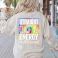 Teacher's Assistant Straight Outta Energy Teaching Tie Dye For Men Women Women's Sweatshirt Back Print Sand Teacher's Assistant Straight Outta Energy Teaching Tie Dye For Men Women Women's Sweatshirt Back Print Sand
