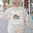 Teachers Red Ribbon Week Say No To Drugs Say Yes To Books Women's Sweatshirt Back Print Sand Teachers Red Ribbon Week Say No To Drugs Say Yes To Books Women's Sweatshirt Back Print Sand