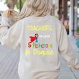Teachers Are Superheroes First Day School T-Shirt Women's Sweatshirt Back Print Sand Teachers Are Superheroes First Day School T-Shirt Women's Sweatshirt Back Print Sand