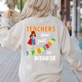 Teachers Are Superheroes Graduation School Teachers Women's Sweatshirt Back Print Sand Teachers Are Superheroes Graduation School Teachers Women's Sweatshirt Back Print Sand