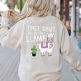 Teachers Testing Day Test Day No Prob Llama Teacher Women's Sweatshirt Back Print Sand Teachers Testing Day Test Day No Prob Llama Teacher Women's Sweatshirt Back Print Sand