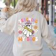 Teaching My Boos Ghost Teacher Cute Groovy Halloween Teacher Women's Sweatshirt Back Print Sand Teaching My Boos Ghost Teacher Cute Groovy Halloween Teacher Women's Sweatshirt Back Print Sand