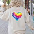 Teaching Is a Work Of Heart Tie Dye Hippie For Teacher For Men Women Girls Kids Women's Sweatshirt Back Print Sand Teaching Is a Work Of Heart Tie Dye Hippie For Teacher For Men Women Girls Kids Women's Sweatshirt Back Print Sand
