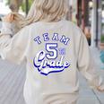 Team 5th Grade Fifth For Teacher Or Students Women's Sweatshirt Back Print Sand Team 5th Grade Fifth For Teacher Or Students Women's Sweatshirt Back Print Sand