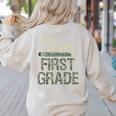 Team First Grade Camo 1st Grade Teacher Camouflage Women's Sweatshirt Back Print Sand Team First Grade Camo 1st Grade Teacher Camouflage Women's Sweatshirt Back Print Sand