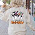 Team Preschool Boo Crew Halloween Teacher Student Costume Women's Sweatshirt Back Print Sand Team Preschool Boo Crew Halloween Teacher Student Costume Women's Sweatshirt Back Print Sand