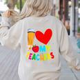Teens Graduation I Heart My Teachers I Love My Teachers Women's Sweatshirt Back Print Sand Teens Graduation I Heart My Teachers I Love My Teachers Women's Sweatshirt Back Print Sand