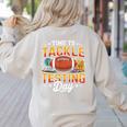 Test Day State Football Tackle Testing Day Sports Teacher Women's Sweatshirt Back Print Sand