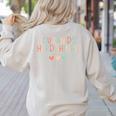 Test Day Teacher You Can Do Hard Things Heart Women Kids Women's Sweatshirt Back Print Sand Test Day Teacher You Can Do Hard Things Heart Women Kids Women's Sweatshirt Back Print Sand