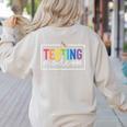 Testing Mode On Testing Day Motivational Teacher Kids Women's Sweatshirt Back Print Sand Testing Mode On Testing Day Motivational Teacher Kids Women's Sweatshirt Back Print Sand
