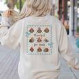 Thankful For Books Turkey Reading Book Lovers Fall Teacher Women's Sweatshirt Back Print Sand Thankful For Books Turkey Reading Book Lovers Fall Teacher Women's Sweatshirt Back Print Sand