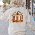 Thanksgiving Book Pumpkin Reading Teachers Fall Lovers Boys Women's Sweatshirt Back Print Sand Thanksgiving Book Pumpkin Reading Teachers Fall Lovers Boys Women's Sweatshirt Back Print Sand