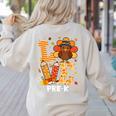Thanksgiving Love Pre-K Teacher Turkey Autumn Fall For Men Women Girls Kids Women's Sweatshirt Back Print Sand