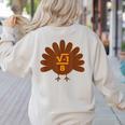 Thanksgiving Math Teacher Math Symbol Men Women Girls Kids Women's Sweatshirt Back Print Sand