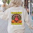 Thanksgiving I Teach Coolest Turkeys Teacher Fall Women Men Women's Sweatshirt Back Print Sand Thanksgiving I Teach Coolest Turkeys Teacher Fall Women Men Women's Sweatshirt Back Print Sand