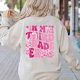 In My Third Grade Era Teachers Women Back To School Girls Women's Sweatshirt Back Print Sand