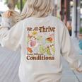 We All Thrive Under Different Conditions SPED Teacher Women's Sweatshirt Back Print Sand We All Thrive Under Different Conditions SPED Teacher Women's Sweatshirt Back Print Sand